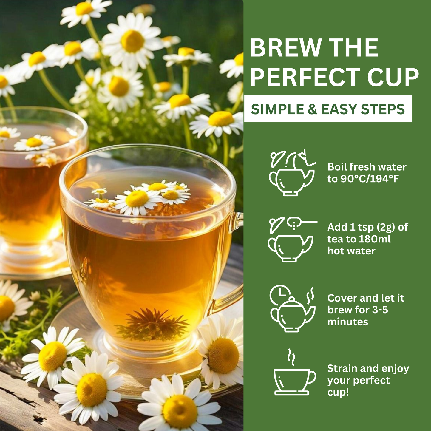 Chamomile Flower Loose Leaf Tea